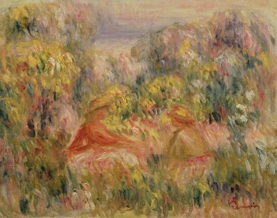 Deux figures dans un paysage, 1917-19 - Pierre Auguste Renoir